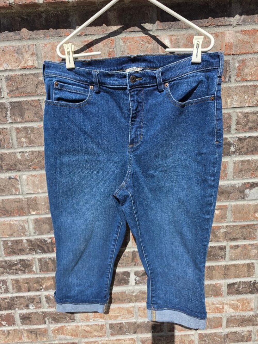 Duluth Trading Capri Jeans Size 14